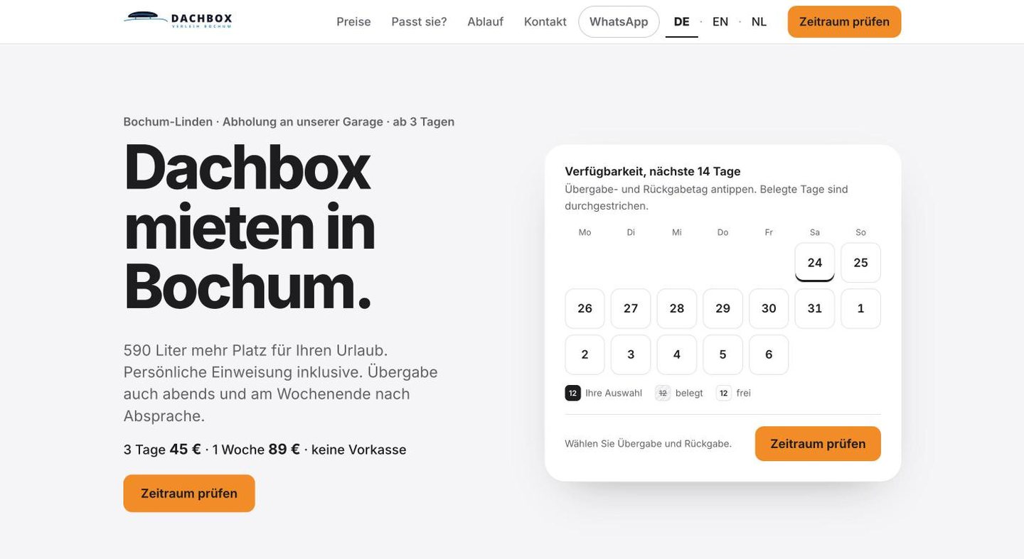 Startseite von dachboxverleih-bochum.de